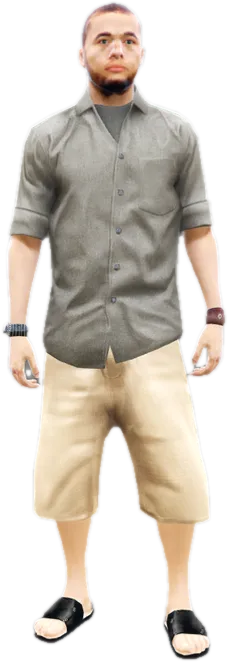 Transparent PNG of the GTA V ped a_m_y_beachvesp_02