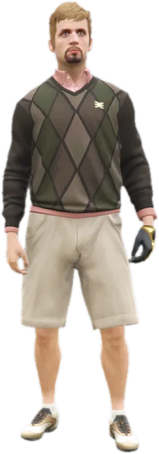 Transparent PNG of the GTA V ped a_m_y_golfer_01