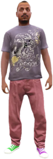 Transparent PNG of the GTA V ped a_m_y_indian_01