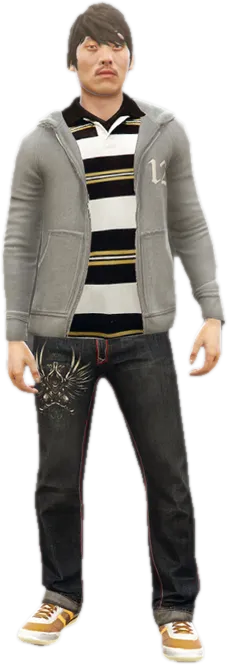 Transparent PNG of the GTA V ped a_m_y_ktown_01