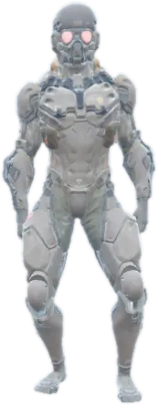 Transparent PNG of the GTA V ped amp_warrior_armor