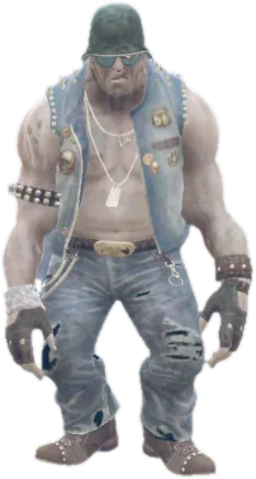 Transparent PNG of the GTA V ped amp_zombiebiker1