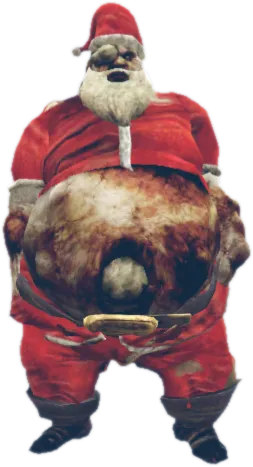 Transparent PNG of the GTA V ped amp_zombiesanta