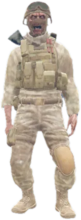 Transparent PNG of the GTA V ped amp_zombiesoldier1