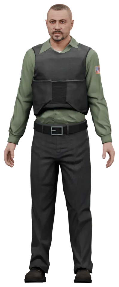 Transparent PNG of the GTA V ped cs_casey