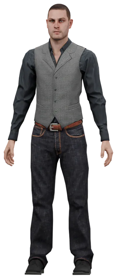 Transparent PNG of the GTA V ped cs_dale