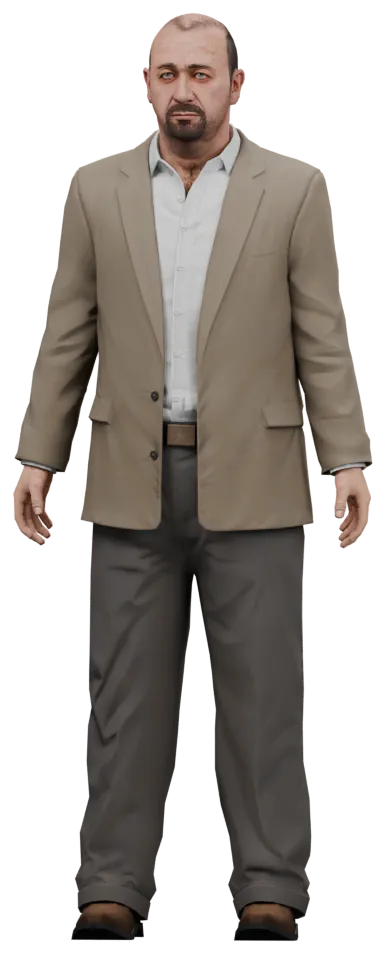 Transparent PNG of the GTA V ped cs_davenorton
