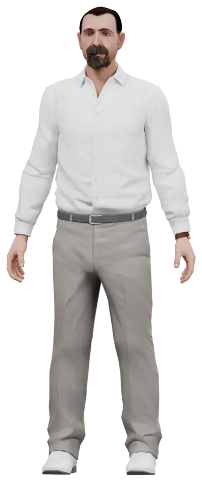 Transparent PNG of the GTA V ped cs_drfriedlander_02