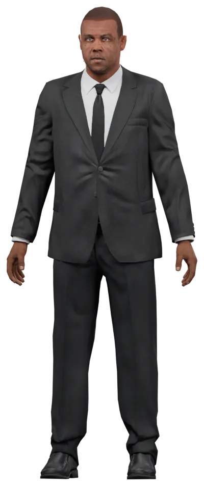Transparent PNG of the GTA V ped cs_fbisuit_01