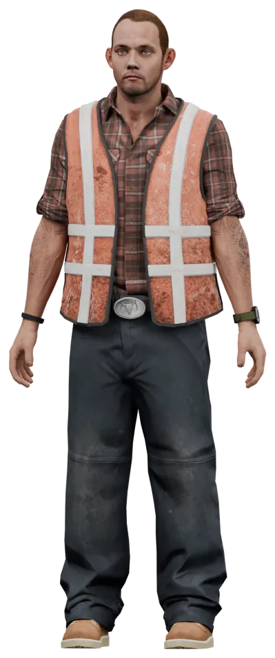 Transparent PNG of the GTA V ped cs_floyd
