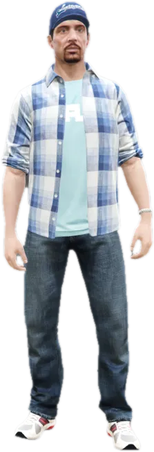 Transparent PNG of the GTA V ped cs_jimmyboston
