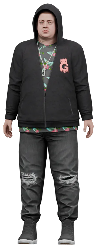 Transparent PNG of the GTA V ped cs_jimmydisanto2
