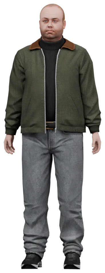 Transparent PNG of the GTA V ped cs_lestercrest_2