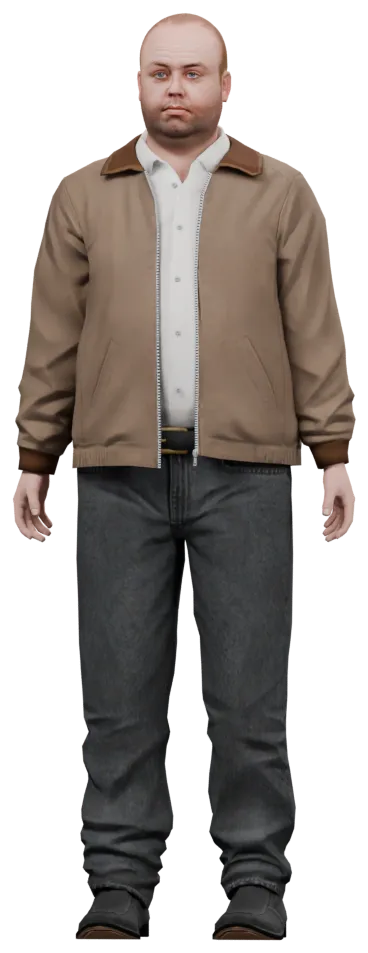 Transparent PNG of the GTA V ped cs_lestercrest_3