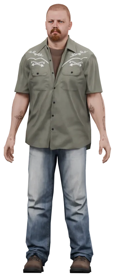 Transparent PNG of the GTA V ped cs_russiandrunk