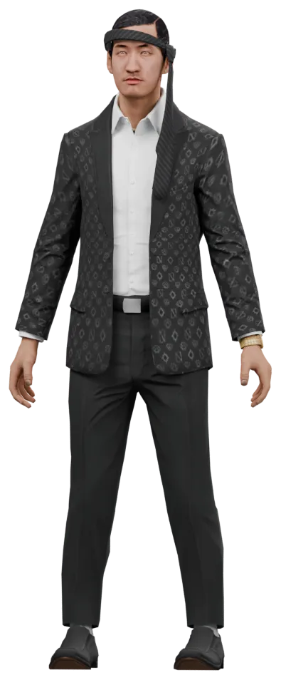 Transparent PNG of the GTA V ped cs_taocheng2