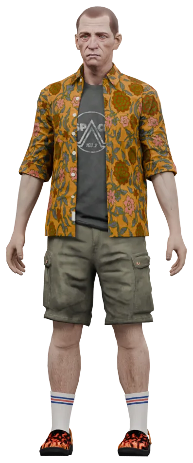 Transparent PNG of the GTA V ped csb_avischwartzman_03