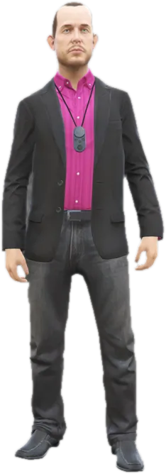 Transparent PNG of the GTA V ped csb_avon