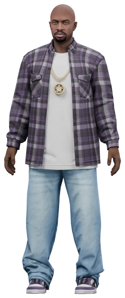 Transparent PNG of the GTA V ped csb_ballas_leader