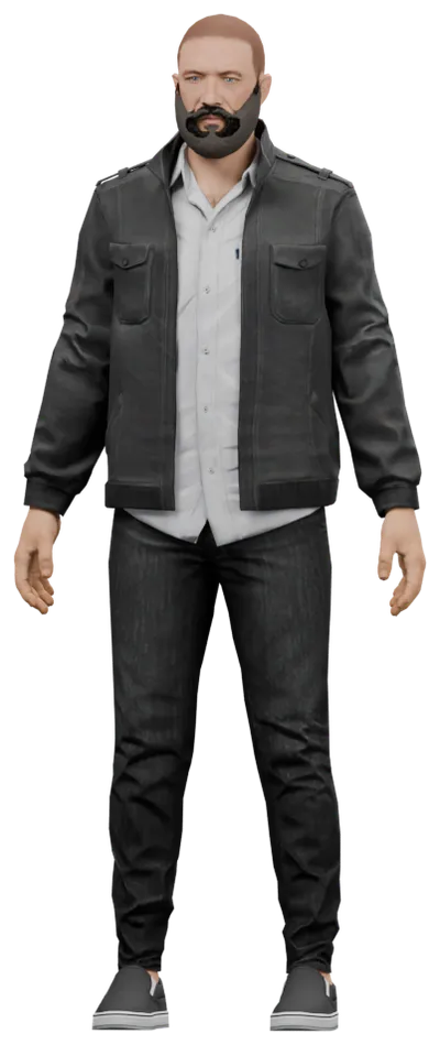 Transparent PNG of the GTA V ped csb_billionaire
