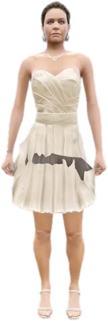 Transparent PNG of the GTA V ped csb_bride