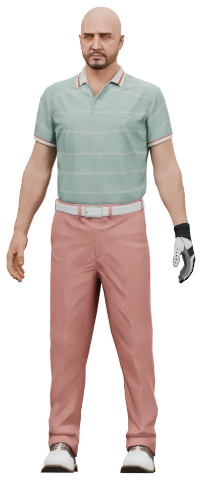 Transparent PNG of the GTA V ped csb_golfer_a