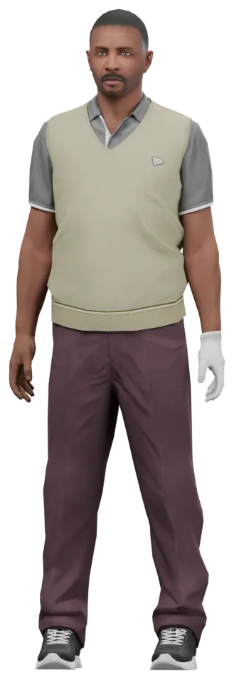 Transparent PNG of the GTA V ped csb_golfer_b