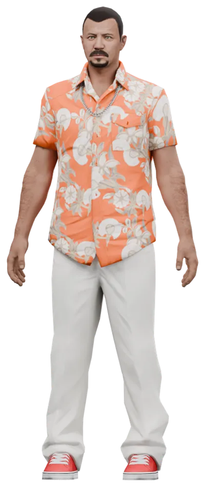 Transparent PNG of the GTA V ped csb_gustavo