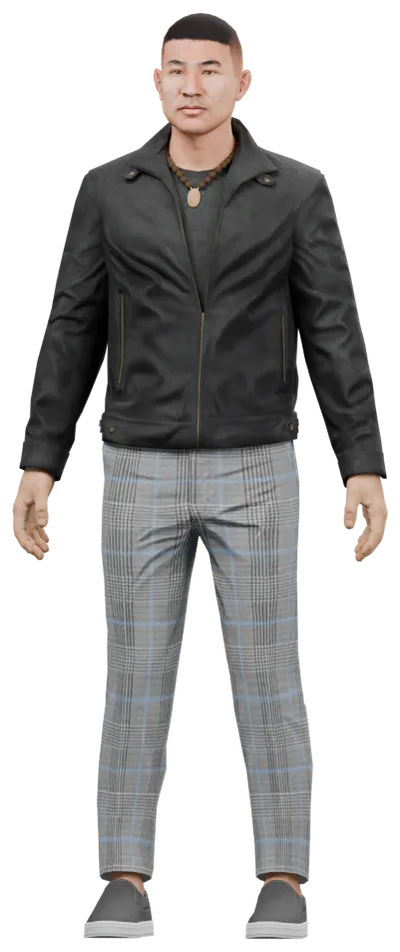 Transparent PNG of the GTA V ped csb_huang