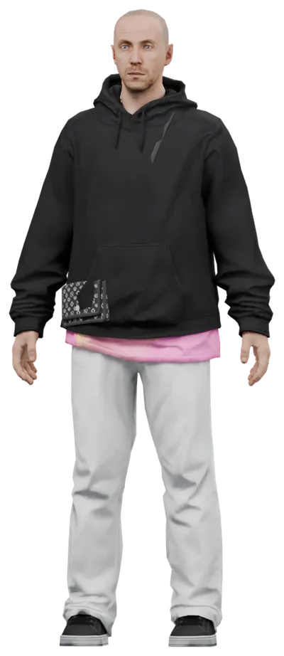 Transparent PNG of the GTA V ped csb_isldj_02