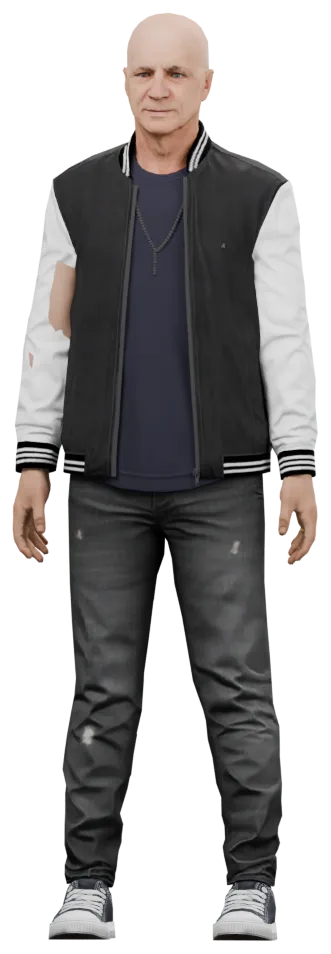 Transparent PNG of the GTA V ped csb_jio_02