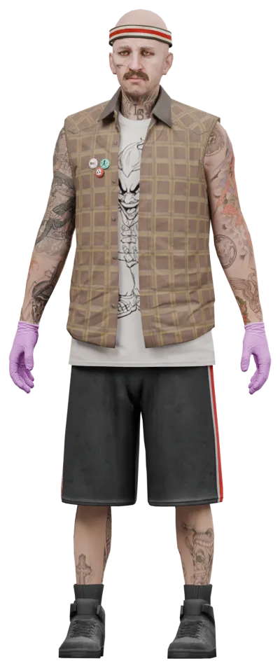 Transparent PNG of the GTA V ped csb_labrat