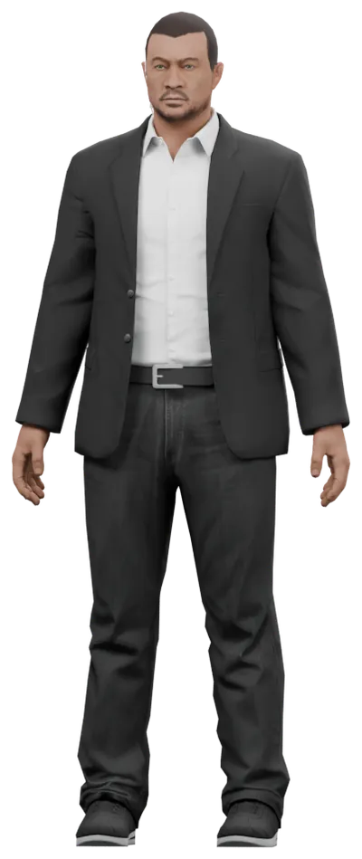 Transparent PNG of the GTA V ped csb_security_a