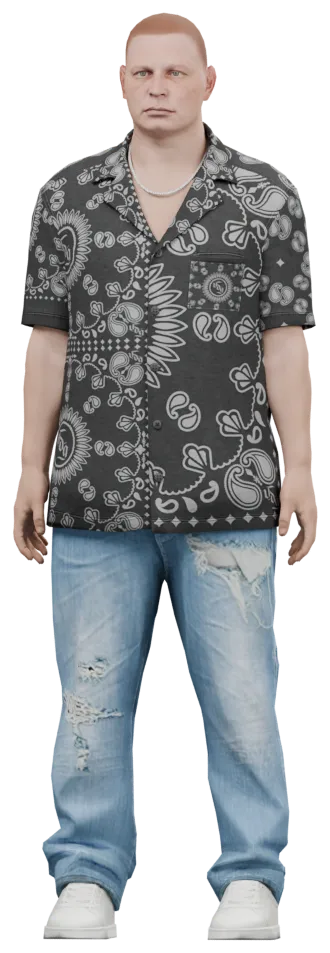Transparent PNG of the GTA V ped csb_sss
