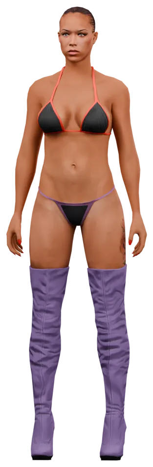 Transparent PNG of the GTA V ped csb_stripper_02
