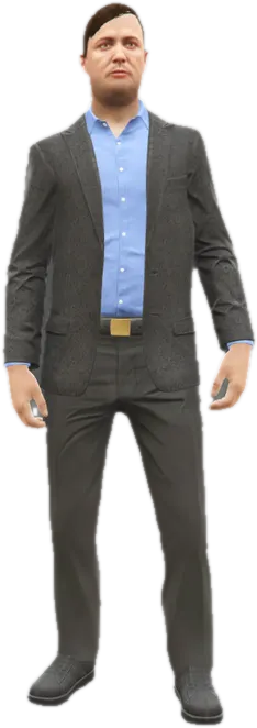 Transparent PNG of the GTA V ped csb_thornton