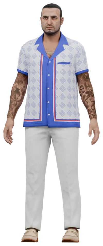 Transparent PNG of the GTA V ped csb_yusufamir