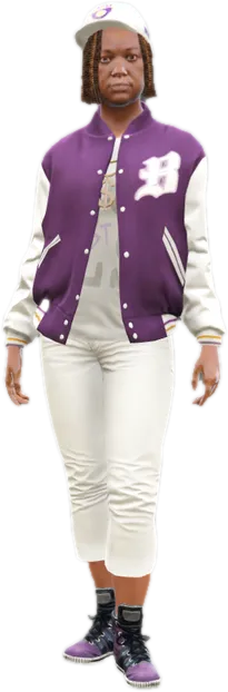 Transparent PNG of the GTA V ped g_f_y_ballas_01