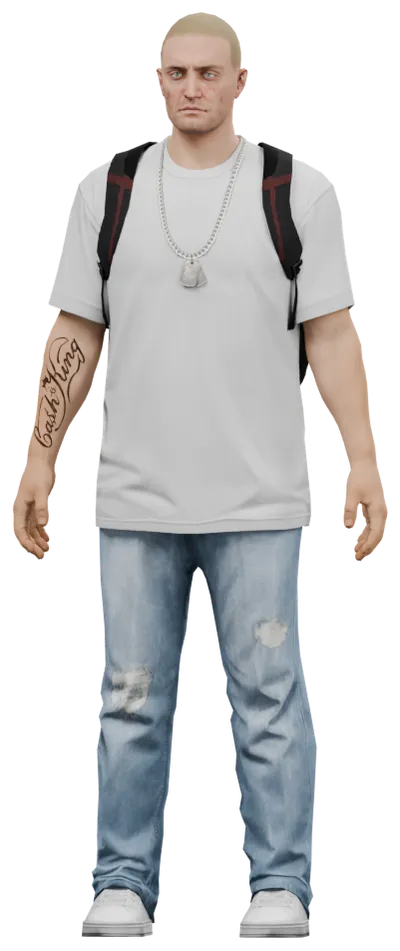 Transparent PNG of the GTA V ped g_m_m_genthug_01