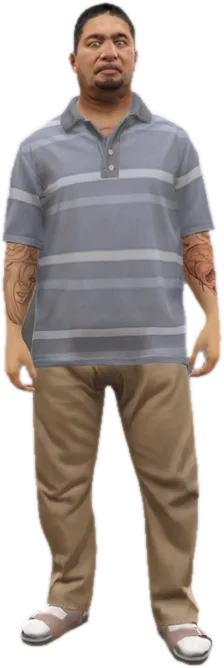 Transparent PNG of the GTA V ped g_m_y_pologoon_02
