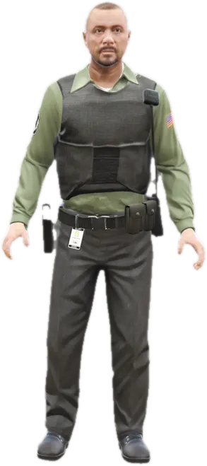 Transparent PNG of the GTA V ped ig_casey