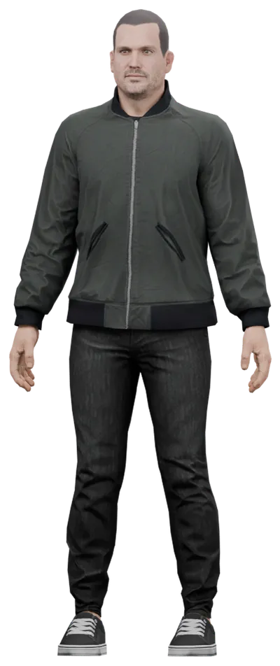 Transparent PNG of the GTA V ped ig_djblamryanh