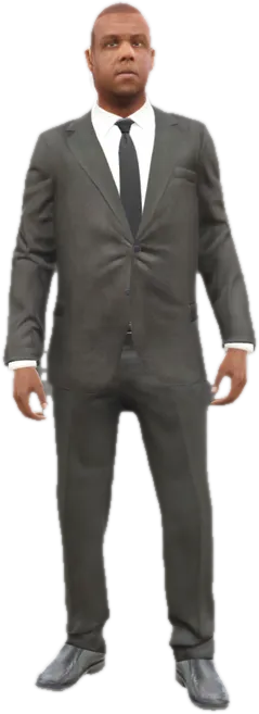 Transparent PNG of the GTA V ped ig_fbisuit_01