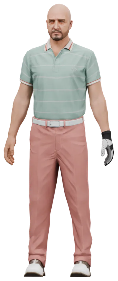 Transparent PNG of the GTA V ped ig_golfer_a
