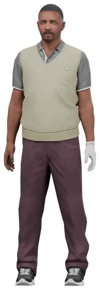 Transparent PNG of the GTA V ped ig_golfer_b