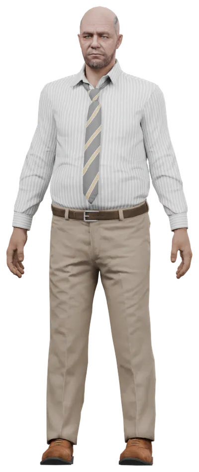 Transparent PNG of the GTA V ped ig_gunvanseller