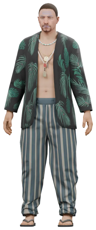 Transparent PNG of the GTA V ped ig_hippyleader