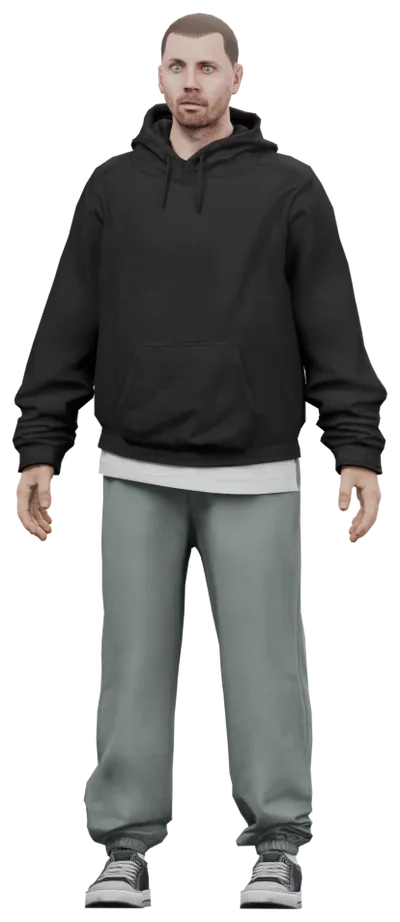 Transparent PNG of the GTA V ped ig_isldj_00