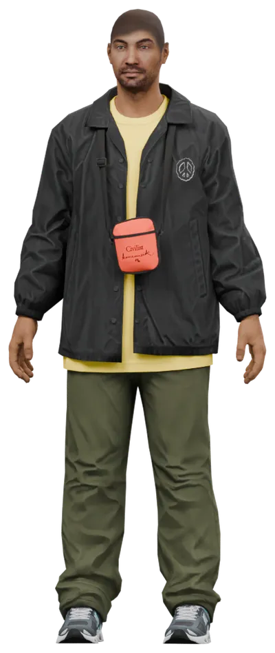 Transparent PNG of the GTA V ped ig_isldj_01