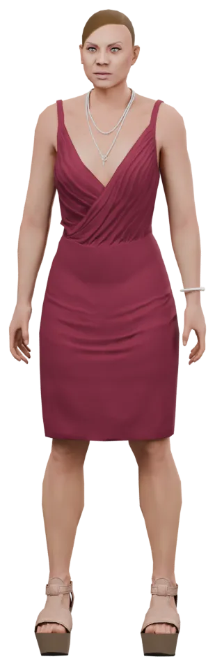 Transparent PNG of the GTA V ped ig_jackie